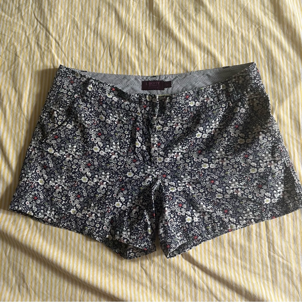 J.Crew Liberty print women’s shirts, size 12, 3-inch inseam